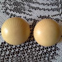 Orecchini vintage simile avorio