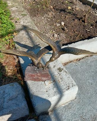 Scultura in bronzo vintage 