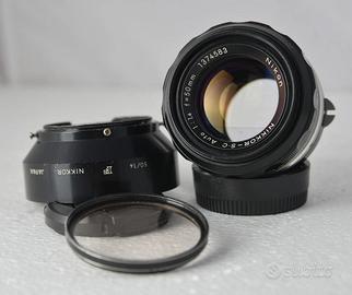 NIKON NIKKOR SC 50MM F. 1,4 CON PARALUCE ORIGINALE