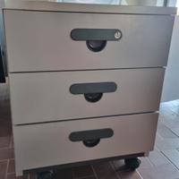 Cassettiera da ufficio su ruote