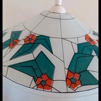 Lampadario a sospensione vintage, stile Tiffany