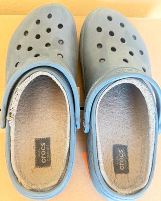 Zoccoli crocs blu taglia 46