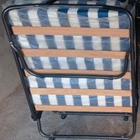 Letto brandina pieghevole, con materassino da 10cm