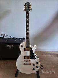 EPIPHONE LES PAUL CUSTOM ALPINE WHITE