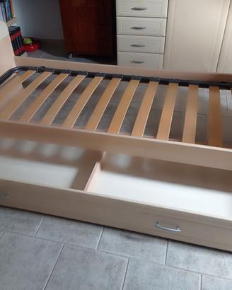 Letto singolo contenitore