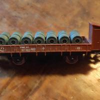 Carro merci FS Lima 2812 con bobine e garitta