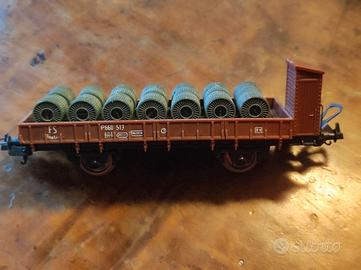 Carro merci FS Lima 2812 con bobine e garitta