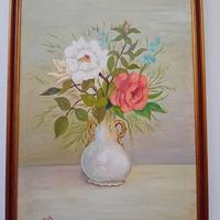 quadro dipinto a mano fiori di Braglia G. 