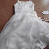 Abito bimba Cerimonia/damigella 6/7 anni Nuovo 