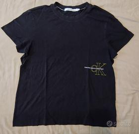 T-SHIRT cotone nera CK Taglia S