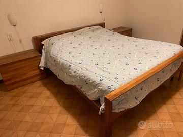 Letto matrimoniale con rete e materasso