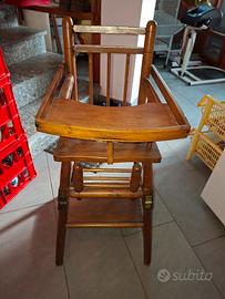 seggiolone per bambini vintage
