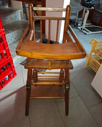seggiolone per bambini vintage
