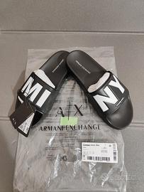 Armani Exchange ciabatte unisex Nr 39 Nuove black 
