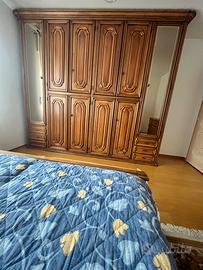 Camera matrimoniale completa colore noce