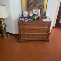 Armadio e cassettiera noce