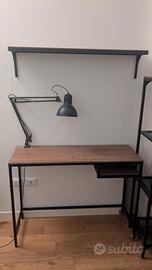 Set Scrivania + Scaffale + Scaffale da parete