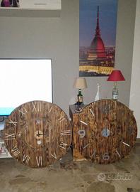 Arredamento con bobine in legno