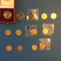 Sterline e marenghi oro