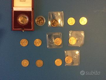 Sterline e marenghi oro