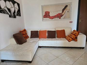 divano angolare pelle di bufalo