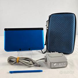 nintendo 3ds xl blu + pennino e custodia 