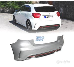 PARAURTI POSTERIORE MERCEDES A W176 12-15 LOOK AMG