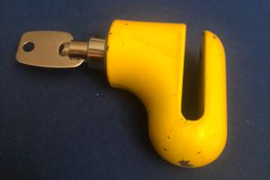 Blocca disco moto con serratura a sfera