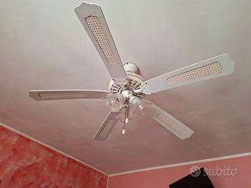 Ventilatore Soffitto - 5 pale 3 luci
