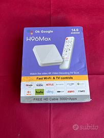 Smart TV Box H96 Max 4K - nuovo