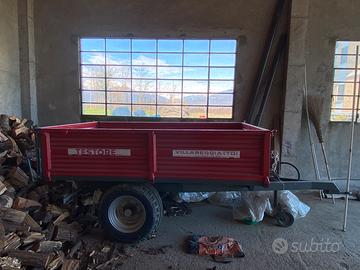 Rimorchio agricolo cassone ribaltabile omologato