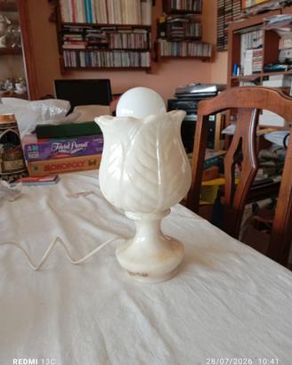 Lampada Vintage Alabastro s tulipano-Pegasam  '70