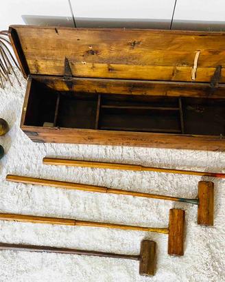 Set da croquet vintage inglese