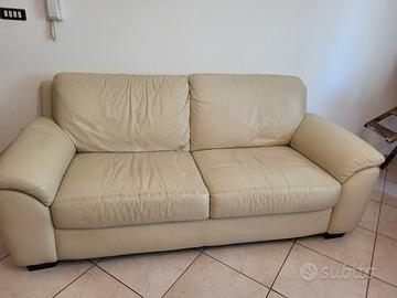 Divano Tre posti in pelle 
