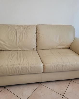 Divano Tre posti in pelle 
