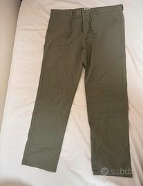 Pantaloni da uomo Mango verde scuro