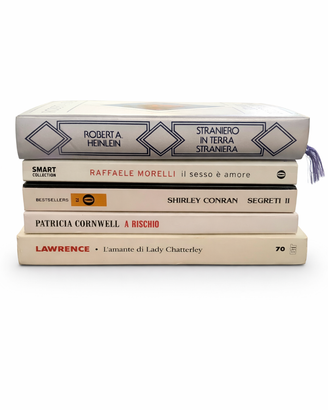 Mix di 5 libri di narrativa vintage