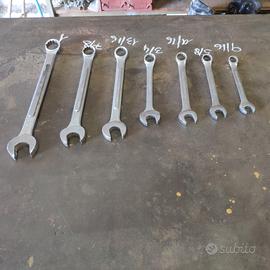 Set di chiavi combinale Cr-Vd in pollici