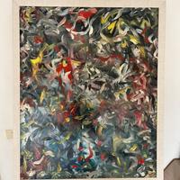 Grande quadro astratto moderno 90x110 cm
