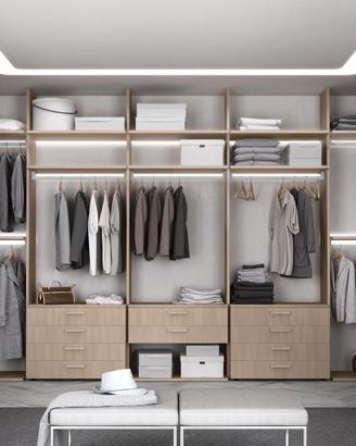 CABINA ARMADIO SU TRE PARETI 324X465X324cm