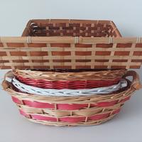 Set di ceste in vimini e bambù 