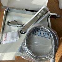 Kit soffione acciaio lucido