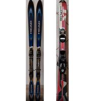 2 paia di sci bambino e ragazzo