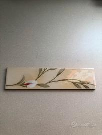 Listello in ceramica 5x20 Floreale ocra
