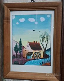 quadrino Vintage, casa con mulino