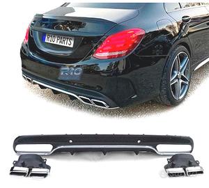 DIFFUSORE MERCEDES CLASSE C W205 14-18 LOOK AMG C6
