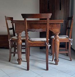 Tavolo a libro in arte povera