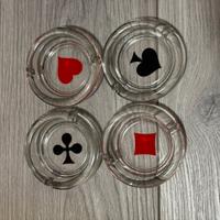4 posaceneri nuovi vetro