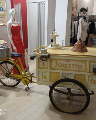 carretto gelati anni 50 bicicletta gelataio