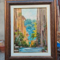 quadro un veicolo italiano 30x40 olio su tela 